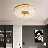 abordables Luces de techo-Luz de techo led regulable 40cm 50cm diseño circular luces de techo cobre estilo formal básico led moderno 110-240v