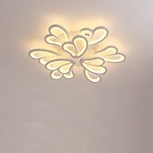 economico Lampade da soffitto-plafoniera a led design loto lampada da soffitto da 70 cm moderna artistica in metallo stile acrilico oscuramento continuo camera da letto finitura verniciata luci 110-240v solo dimmerabile con