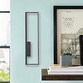 preiswerte LED Wandleuchten-Lightinthebox LED-Wandleuchten für den Innenbereich, schwarz, rechteckig, Einzelleuchte, Wandleuchte, moderne LED-Wandleuchte aus Metall für Schlafzimmer, Esszimmer, Nachttischlampe, Wohnzimmer