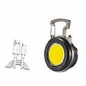 cheap Camping Lights &amp; Lanterns-Mini Flashlight Camping Light Lantern Super Bright COB Keychain Work Light Floodlight with Strong Magnet and Clip Waterproof