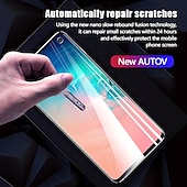 זול מגיני מסך ל-Samsung-2 סטים מגן מסך עבור סמסונג גלקסי S24 Ultra Plus S23 S22 S21 S20 Plus Ultra A54 A34 A14 A72 A52 A42 A71 A51 A31 TPU הידרוג&#039;ל סרט הידרוג קשיחות 9H ריפוי עצמי אנטי בועות נוגד טביעות אצבעות (HD