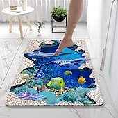 ieftine Covoare de Baie Absorbante-covor de baie din pământ de diatomee 3d seaworld covor de baie super absorbant covor de ușă design nou