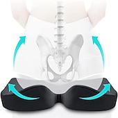 economico Poggiatesta e cuscini per auto-cuscino per seggiolino auto starfire - cuscino del sedile in coccige in memory foam di dimensioni maggiori per migliorare la visuale di guida e un maggiore comfort - sciatica &amp; sollievo dal dolore