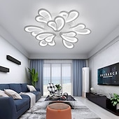 economico Lampade da soffitto-plafoniera a led design loto lampada da soffitto da 70 cm moderna artistica in metallo stile acrilico oscuramento continuo camera da letto finitura verniciata luci 110-240v solo dimmerabile con