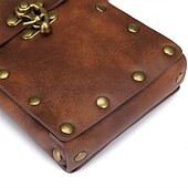 levne univerzální taška na telefon-pouzdro na opasek taška do pasu fanny pack středověké vintage kožené pouzdro pouzdro na mobil pouzdro na opasek kapsa na peněženku příležitostná turistika festival renesanční faire kostým cestovní