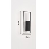 preiswerte LED Wandleuchten-Lightinthebox LED-Wandleuchten für den Innenbereich, schwarz, rechteckig, Einzelleuchte, Wandleuchte, moderne LED-Wandleuchte aus Metall für Schlafzimmer, Esszimmer, Nachttischlampe, Wohnzimmer