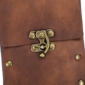 levne univerzální taška na telefon-pouzdro na opasek taška do pasu fanny pack středověké vintage kožené pouzdro pouzdro na mobil pouzdro na opasek kapsa na peněženku příležitostná turistika festival renesanční faire kostým cestovní