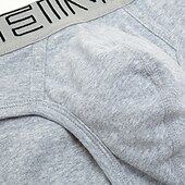 cheap Men&#039;s Briefs Underwear-Men&#039;s 2packs Briefs Brief Underwear 95% Cotton Washable Comfortable Letter Low Rise Black White