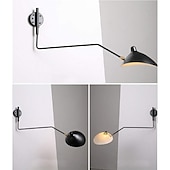 cheap Indoor Wall Lights-Simple Style Swing Wall Lamp with Dome Lampshade 1-2 Light Black Wall Lamp Suitable for Corridor Entrance Bedroom Dining Room E26/E27 Bulb