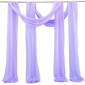billige Vanntette gardiner-salvie grønn bryllup bue gardiner chiffon stoff draperi ren bakgrunn gardiner for fest seremoni bue scene dekorasjoner