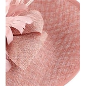 halpa Juhlahatut-fascinators sinamay Muodollinen Kentucky Derby Hevoskilpailu Naisten päivä cocktail Tyylikäs Morsius Kanssa Sulilla Päähine Päähineet