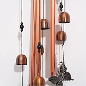 billiga Utomhusvägghängningar-1st vintage metall sköldpadda järn vindspel, utomhus gård musik dekorationer, festival presenter för familjen