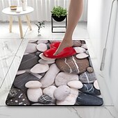 billige Absorberende baderomsteppe-diatoméjord badematte glatt stein superabsorberende baderomsteppe dørmatte nytt design