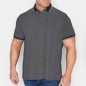 cheap Men's Plus Size Polo-Men's Plus Size Polo Shirt Big and Tall Graphic Prints Turndown Print Short Sleeve Spring &amp; Summer Sports Fashion Streetwear Designer Outdoor Street Tops