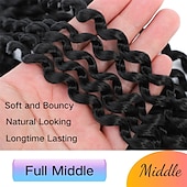 cheap Crochet Hair-Passion Twist Hair 12 Inch Water Wave Crochet Hair for Black Women Short Passion Twist Crochet Hair for Butterfly Locs 8 Packs Bob Spring Twist Hair Synthetic Curly Crochet Passion Twist Braiding Hair