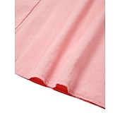 abordables Vestidos para el trabajo-vestido casual de mujer vestido de algodón vestido de cambio vestido midi azul rosa caqui sin mangas color puro bolsillo primavera verano cuello redondo básico diario vacaciones fin de semana ajuste suelto 2023 s m l xl xxl