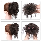 abordables Chignons-ébouriffé chignon désordonné chignon postiche extension de cheveux queue de cheval avec élastique élastique chignon queue de cheval postiche extensions de cheveux synthétiques chouchous queue de