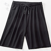 baratos shorts ativos masculinos-Homens calções atléticos Shorts de basquete Shorts casuais Shorts de malha Bolsos Com Cordão Cintura elástica Tecido Respirável Secagem Rápida Comprimento do joelho Casual Diário Moda Roupa de rua
