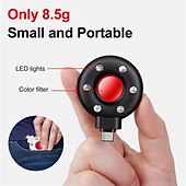 お買い得  セキュリティーセンサー-カメラ検出器 LED 隠しデバイス検出器 アンチスパイ カメラファインダーは隠しデバイスを見つけます USB-C ポータブル ミニ携帯電話 ホテルやバスルームの盗難防止アラーム
