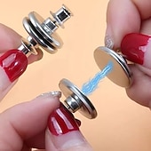 economico Articoli per la casa-3 paia clip magnetica per bottoni per tende fibbia magnetica staccabile per pulsante di prevenzione delle perdite di luce della tenda fibbia senza punzonatura decorazioni per la casa