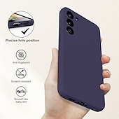 お買い得  サムスン用ケース-Samsung Galaxy S24 S23 S22 S21 S20 Plus Ultra S9 Plus A12 A32 A52 A13 S25 Ultra用電話ケース リキッドシリコンケース スリム 耐キズ ソフトエッジ ソリッドカラードシリカゲル