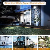 economico Applique per esterni-applique da parete di sicurezza solare esterna 106led con sensore di movimento telecomando ip65 impermeabile 120 angolo di illuminazione applique da parete di sicurezza solare