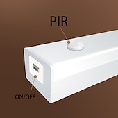 ieftine lumina dulapului-lumină de noapte led pir senzor de mișcare usb reîncărcabil 10/20/30/50cm dulap dulap bucătărie coridor lumini scară lampă de noapte fără fir