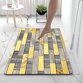 cheap Absorbent Bathroom Rug-Diatomaceous Earth Bath Mat Color Stripe Pattern Super Absorbent Bathroom Rug Door Mat New Design