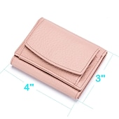 preiswerte Kartenhalter und Etuis-Echte Leder Damen Geldbörsen und Taschen Mode kleine Brieftasche mit mini Münzfach RFID-blockierende Geldbörse