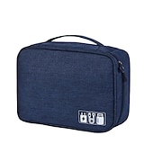 cheap Organization &amp; Storage-Electronics Organizer, Travel Universal Cable Organizer Bag, Waterproof Electronics Accessories Storage Cases, Storage Organizer For Cable, Charger, Phone, USB, SD Card, Hard Drives, Power Bank, Cords
