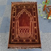 abordables Tapis et carpettes-tapis de prière musulman doux et confortable couverture de culte raschel antidérapant résistant à l&#039;usure