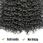 cheap Crochet Hair-18 Inch 8 Packs Curly Crochet Hair Beach Curl Water Wave Crochet Hair Deep Wave Wavy Braids Curly Crochet Hair For Black Women