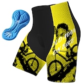 cheap Men&#039;s Shorts, Tights &amp; Pants-Men&#039;s Graphic Letter &amp; Number Funny Cycling Road Shorts Cycling Shorts Bike Padded Shorts / Chamois Bottoms Race Fit Mountain Bike MTB Road Bike Cycling Sports 3D Pad Cycling Quick Dry Moisture