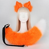 abordables Accessoires de coiffure-pince à queue de renard oreilles de chat pattes de loup gants costume de cosplay carnaval fantaisie accessoires de costume de fête