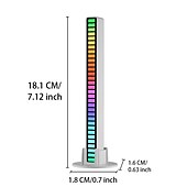 cheap Smart Lights-RGB LED Smart Light Voice-controlled Synchronous Rhythm Light Internet Popular Color Music Environment Light Car Desktop Sensing Creative Led Atmosphere Light