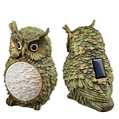 abordables Éclairage paysager-hibou solaire lumières décorations de statue de jardin lampe modèle animal extérieur