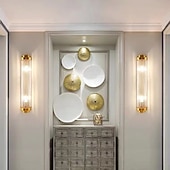 cheap Indoor Wall Lights-LED Wall Sconce Light for Living Room Crystal Art Deco Fixture E14 110-240V Modern Design Lighting Office and Bedroom Use