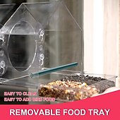 cheap Backyard Birding &amp; Wildlife-Bird Feeder for Outside - Clear Window Bird Feeders with Strong Suction Cups - Transparent Bird Feeder Window MoAunt Acrylic Bird House for Cat Window Perch