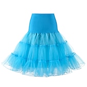 economico gonna sottoveste-Sottoveste da principessa anni &#039;50, gonna a cerchio, tutù sotto la gonna, crinolina, gonna in tulle, costume da donna, vintage, cosplay, festa/serata, ballo di fine anno, gonna corta/minigonna