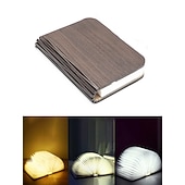 Χαμηλού Κόστους Διακοσμητικά φώτα-led κομοδίνο φωτιστικό αναδιπλούμενο βιβλίο νύχτας επαναφορτιζόμενο μαγνητικό ράφι κομοδίνου ή τραπεζάκι σαλονιού παιδικό χριστουγεννιάτικο δώρο