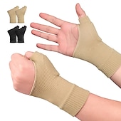 cheap Braces &amp; Supports-1Pair Unisex Wrist Thumb Support Sleeve Fingerless Wrist Gloves Compression Arthritis Gloves Sports Wrist Support Brace for Fatigue Sports Typing