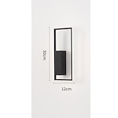 preiswerte LED Wandleuchten-Lightinthebox LED-Wandleuchten für den Innenbereich, schwarz, rechteckig, Einzelleuchte, Wandleuchte, moderne LED-Wandleuchte aus Metall für Schlafzimmer, Esszimmer, Nachttischlampe, Wohnzimmer