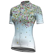 cheap Women&#039;s Jerseys-Women&#039;s Cycling Jersey Short Sleeve Bike Jersey Top with 3 Rear Pockets Mountain Bike MTB Road Bike Cycling Breathable Quick Dry Moisture Wicking Reflective Strips Yellow Pink Red Graphic Floral