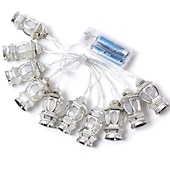 رخيصةأون يعمل بالبطاريات-ramadan eid led string light muslim lantern mubarak lantern oil lamp aa battery box led party home decor lantern lighting