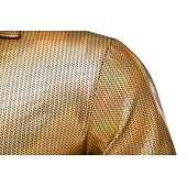 preiswerte Klassisches Poloshirt für Herren-Herren Poloshirt Golfhemd Klub Kubanisches Halsband Kargen Kurzarm Brautkleider schlicht Wellen Neuheit Knopf vorne Regular Fit Silber Schwarz Gold Poloshirt