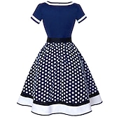 levne oblečení-Vintage inspirované oblečení z 50. let Grease kloboukové šaty dámské kostýmy Vintage cosplay na rande večerní festival hedvábný šátek