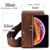 levne univerzální taška na telefon-pouzdro na opasek taška do pasu fanny pack středověké vintage kožené pouzdro pouzdro na mobil pouzdro na opasek kapsa na peněženku příležitostná turistika festival renesanční faire kostým cestovní