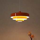 billige Øylys-led pendellampe oransje skjerm pendellampe kjøkkenøy hengende lysekrone lysarmaturer mørkegrønn soverom nattbord justerbar taklampe hengende lampe