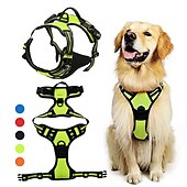 abordables Colliers, harnais et laisses pour chiens-sangle de poitrine pour chien de compagnie gilet type chien boucle anti-déflagrante corde de traction fournitures pour chiens sangle de poitrine
