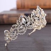 cheap Hair Styling Accessories-Crystal Queen Crowns and Tiaras with Comb Headband for Women and Girls Princess Crowns Hair Accessories for Wedding Birthday Halloween Costume Cosplay